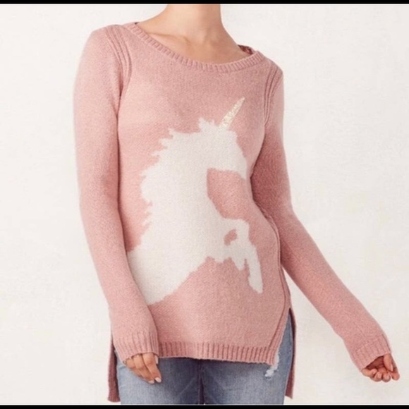 Lauren Conrad “Rare: SM” Unicorn Sweater - famous sweater used w/ my manniquins - Picture 5 of 13